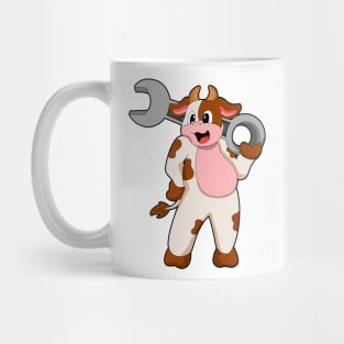 Cow as Mechanic with Wrench Mug